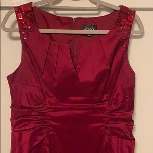 Adrianna Papell blood-red cocktail dress Sz 12